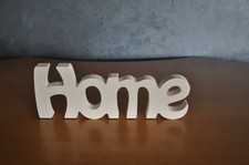 Home Schriftzug weiß Deko Buchstaben aus Modern Sprüche