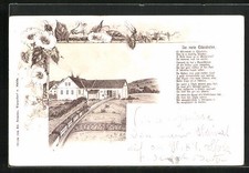 Lithographie Ullersdorf, de neie Eisenbohn 