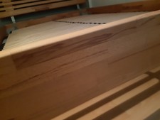 bettgestell 140 x 200 mit lattenrost. Kernbuche massiv