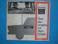 DDR RFT Autoradio Werbung Prospekt VEB Stern Radio Coupe Faltblatt Anleitung