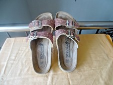 BOnova Pantolette in Rosa Glitzer Gr. 40 German Bio Inovation