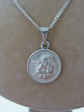 925er Schutzengelanhänger an 925er Panzerkettchen, Neuware