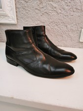 L Loyd Herren Stiefeletten schwarz Gr. 9,5 Echtleder