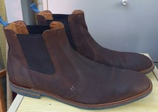 Lou Lloyd Boots Stiefel Leder Stiefeletten Gr.9,5 , 44 braun