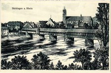 CPA AK Bad Sackingen - Ansicht - View - Brucke GERMANY (969907)