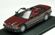 BMW 3er Cabriolet 318i-328i E36 Bj. 1993-1999, rotmetallic, Minichamps M. 1:43