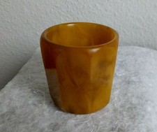 RAR! Becher Bakelit? Pressbernstein? butterscotchfarbenes Bernstein-Imitat 