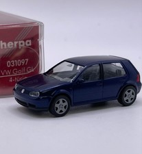 Herpa H0 031097 VW Volkswagen Golf III GL in blau , OVP, 1:87, G8/86