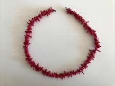 Echte Korallenkette, Astkoralle, über 30 Jahre alt, Verschluss defekt, ca, 44 cm