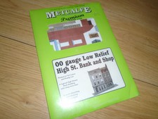 Ungeöffnete Metcalfe PO206 Karte Low Relief Bank & Shop für Hornby OO Messgerät