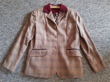 Turnierjacket, Jagdreiterjacket Gr.38L  braun kariert