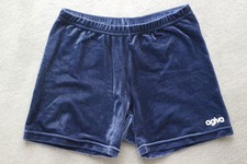 AGIVA Gymnastikhose Hot Pant Turnhose * blau samt * Gr. 36/38 Gr. 170/176