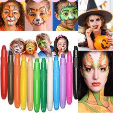 12 Farben Schminkstifte Kit Abwaschbare Kinderschminke Set Gesichtsfarben Party