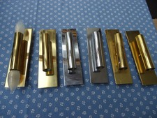 Alte Doria Wandlampen 2-flammig 60/70iger Jahre Leuchten in Messing und Chrom