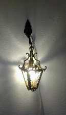 Schöne-Hübsche-alte-Antike-Massive- Französische-Wandlampe-Hängelampe