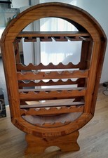 Weinregal Holz, Fassform groß, ca. 67x120x35 cm (BxHxT) massiv Pinienholz