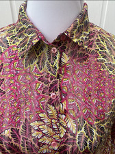 CINQUE Blusenkleid bunt pink rose weiter Schnitt Kleid 34 36 38