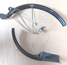 Brompton C Line schwarz Schutzbleche vorne hinten Set bleibt Haken Schmutzfänger hinten Roller