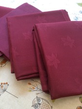 "Damast Tischdecken (4) Wein, 35""x35"""