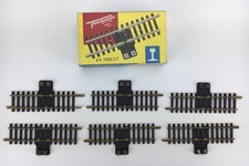 6 x Fleischmann 1700/2T H0 gerades Anschlussgleis Trenngleis 102 mm mit OVP Set