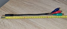 Adapterkabel Klinke 3,5 mm - 3x RGB YUV Komponente Cinch Buchsen grün,rot,blau