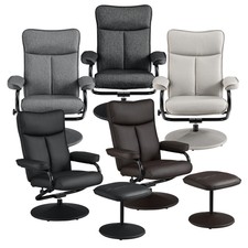 [en.casa] Relaxsessel Fernsehsessel TV Sessel Liegesessel Ruhesessel Fußstütze