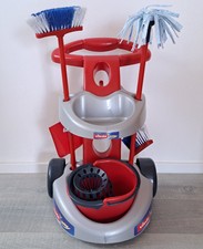 Putzwagen Putzen Besen Eimer Kinder  Vileda Junior Spielzeug Geschenk rot