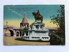 AK Budapest König Sct. Stefan Monument 1916 gelaufen Karpathenkorps Feldpost