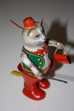 Köhler Lizenz - Gestiefelte Kater - Fa. Joustra France - Uhrwerk - Top Zustand