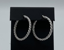 Wundervolle 925er Silber Creolen Ohrringe Sterlingsilber Vintage 4,50 Gramm
