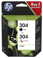 2x ORIGINAL HP 304 TINTE PATRONEN ENVY 5020 5030 5032 5034 Deskjet 3735 3750 Set