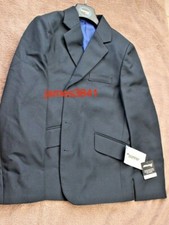 Jungen Marineblau Schule Blazer Designer Jungen Einstiegsjacke mit Reißverschluss marineblau aus Banner 28" Brandneu mit Etikett