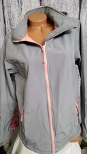 Neu Jacke Damen Softshell Grau Gr. 46 innen Fleece schön warm dehnbar