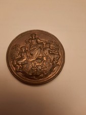 ALTE HISTORISCHE MEDAILLE - Frankreich / Landwirtschaft / Ochse - KUPFER - RAR