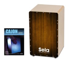 B-WARE Sela Varios Cajon Braun Snare System Percussion Trommel Set Schule
