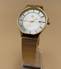 ET Damen Quarz Armbanduhr Gold / Gehäuse Ø 38mm / Band 18mm / 2ap