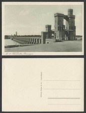 Ägypten alte Postkarte Alexandria Damm Der Delta Damm Alexandria Tor Turm Brücke