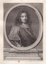 Pierre Bayle philosopher philosophe gravure Portrait Kupferstich engraving 1750
