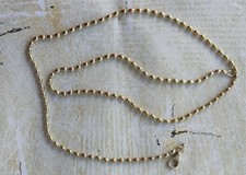 Kette Silber 925 (Erbskette), 50 cm, Gold plattiert, ca. 8,46 Gramm, Pfeffinger