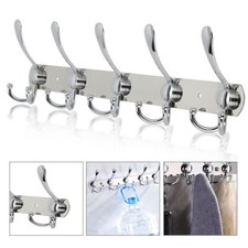 Edelstahl Kleiderhaken Hakenleiste  ROSTFREI Garderobenhaken Wandhaken Garderobe