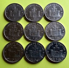 IOM Manx Isle of Man 5 Pence Münzen wählen Ihr Jahr 1971-2017 (Caps optional)