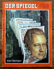 Der Spiegel 01/68 Psychogramm Axel Springers, Umweltverschmutzung, Städtebau