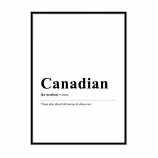 Kanadische Wörterbuch Definition moderner Kunstdruck Wand Dekor Home Poster