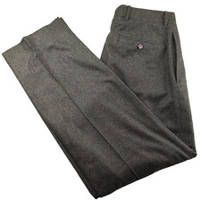 Vintage Polo Ralph Lauren Wolle kaschmirgrau plissiert Hose Größe W36xL32 Italien