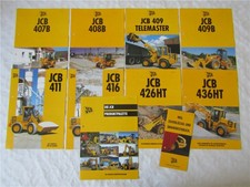 10 Prospekte JCB 409 408B 436HT 426HT 416 411 407B 409B Lader  1997/98