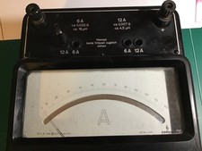 SIEMENS & HALSKE großes Amperemeter Messgerät Antik Sammler Bakelitgehäuse 1955!