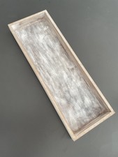 Dekotablett Holz weiß braun Shabby Chic