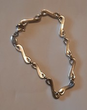 Fossil- Armband, 925 Silber , getragen,