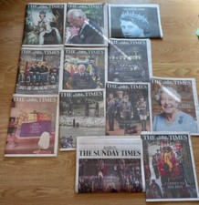 The Times Zeitung Tod von Königin Elisabeth II. September vollständige Sammlung ungelesen