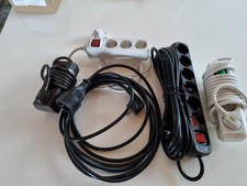 Mehrfachsteckdose - 1 & 6fach und 3 & 3fach und 1 Verlängerungskabel 